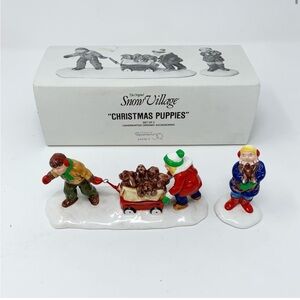 Department 56 “Original Snow Village” Christmas Puppies Village Accessory 5432-1